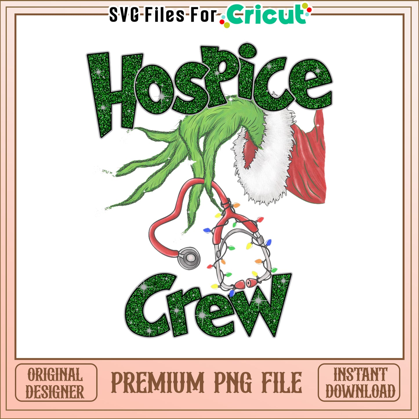 Retro christmas hospice grinch hand png, grinch hand​ png