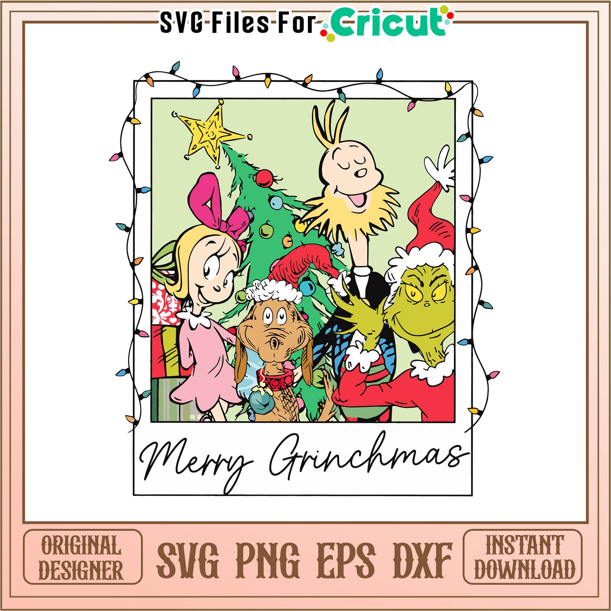 Retro merry grinchmas friends svg, grinch smile cartoon​​​ svg