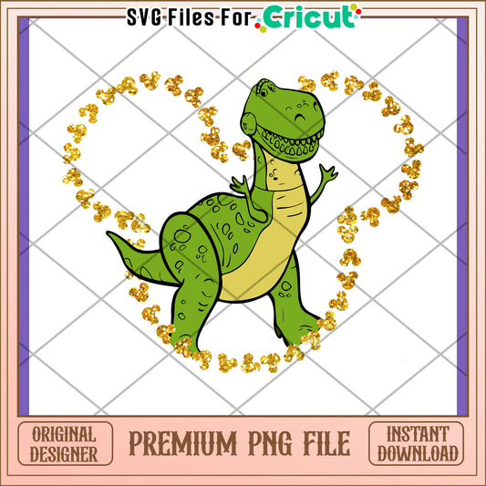 Rex Dinosaur PNG Sublimation Design
