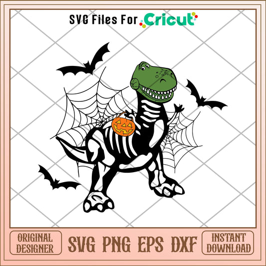 Rex Skeleton Halloween svg, Toy story  characters svg, Digital Download