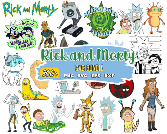 Rick and morty design bundle svg, rick and morty movie​ svg