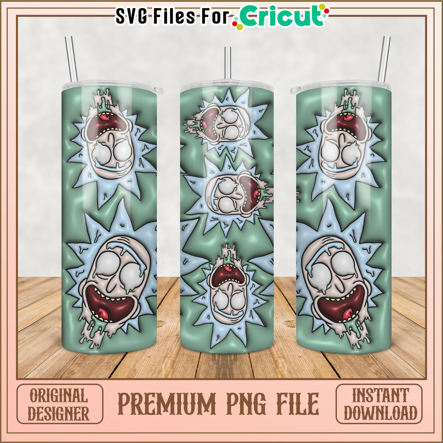 Rick and Morty PNG Sublimation Design
