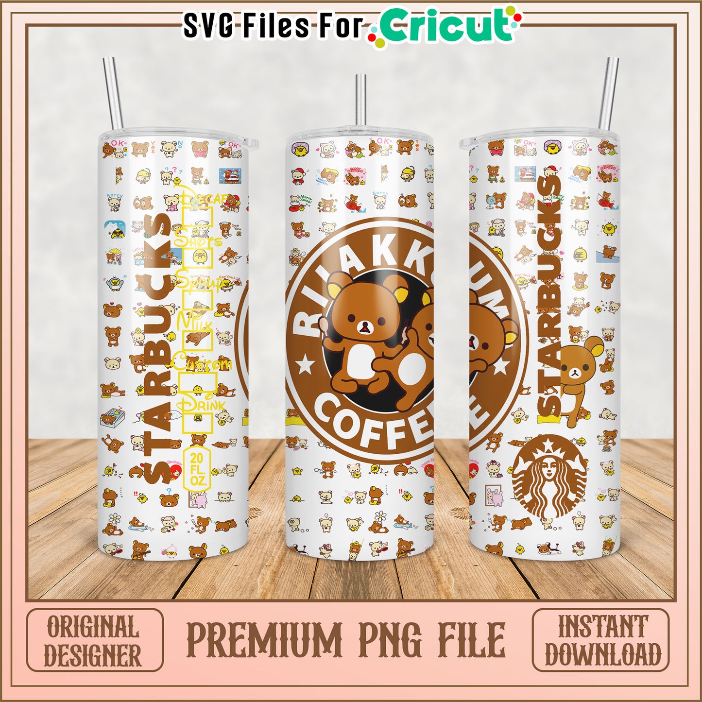 Rilakkuma Starbucks Tumbler PNG