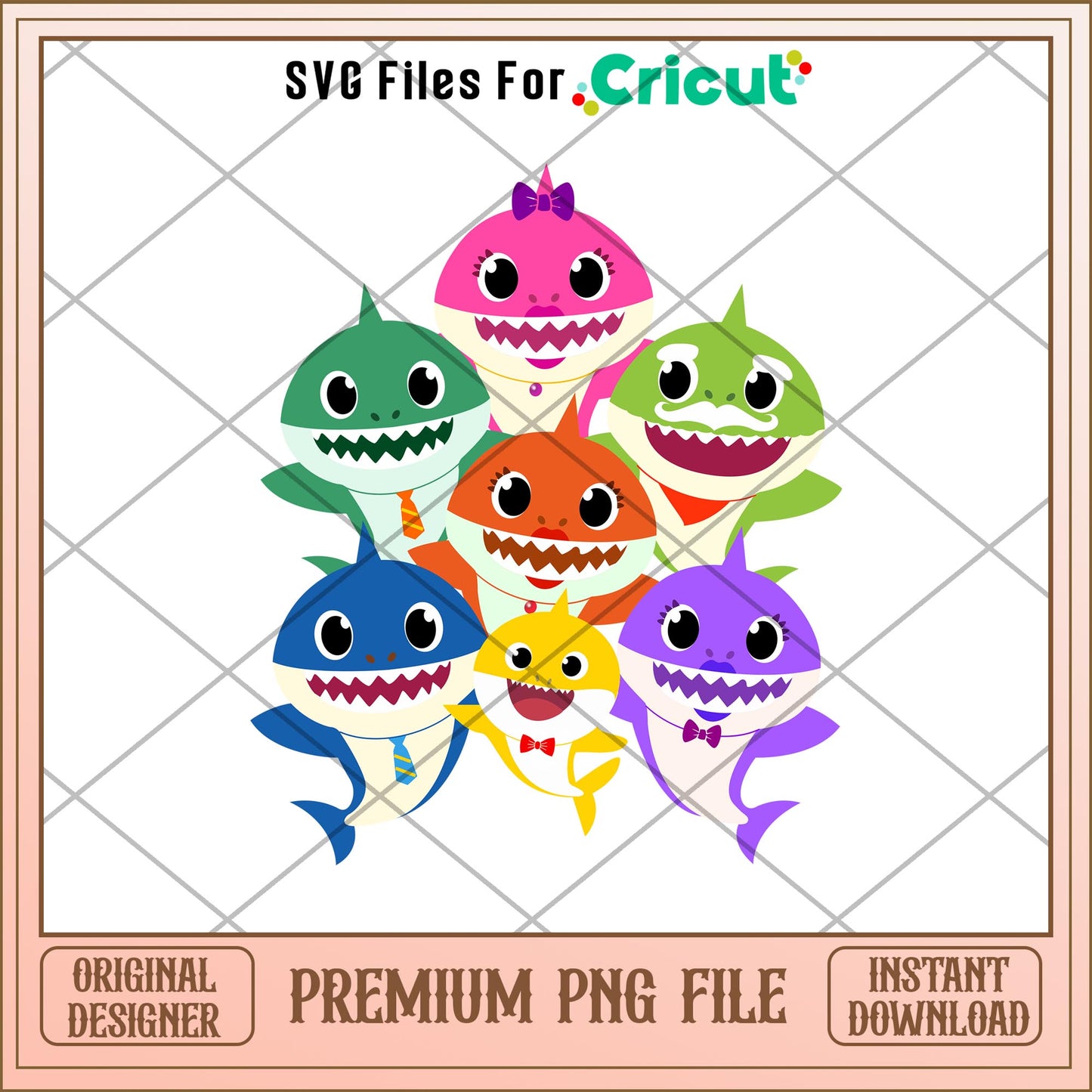 Robin Davies Baby Shark png,   Baby Shark characters png, digital download