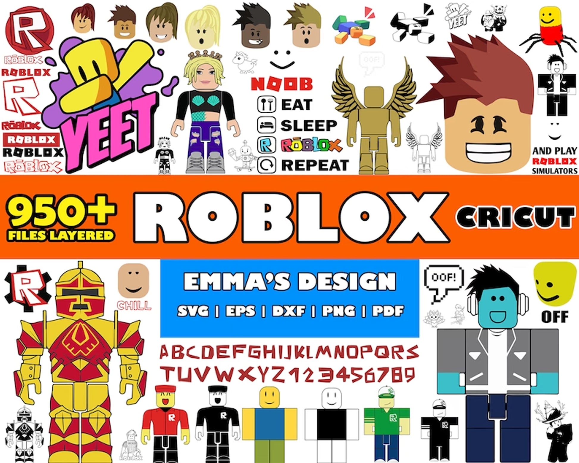 Roblox game cricut SVG Bundle