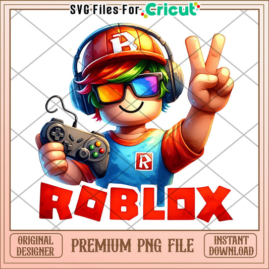 Roblox boy playing games png, roblox redeem png, roblox game png