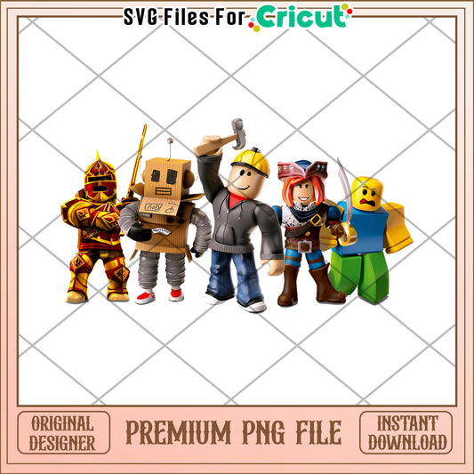 Roblox characters design png, roblox png, roblox game png