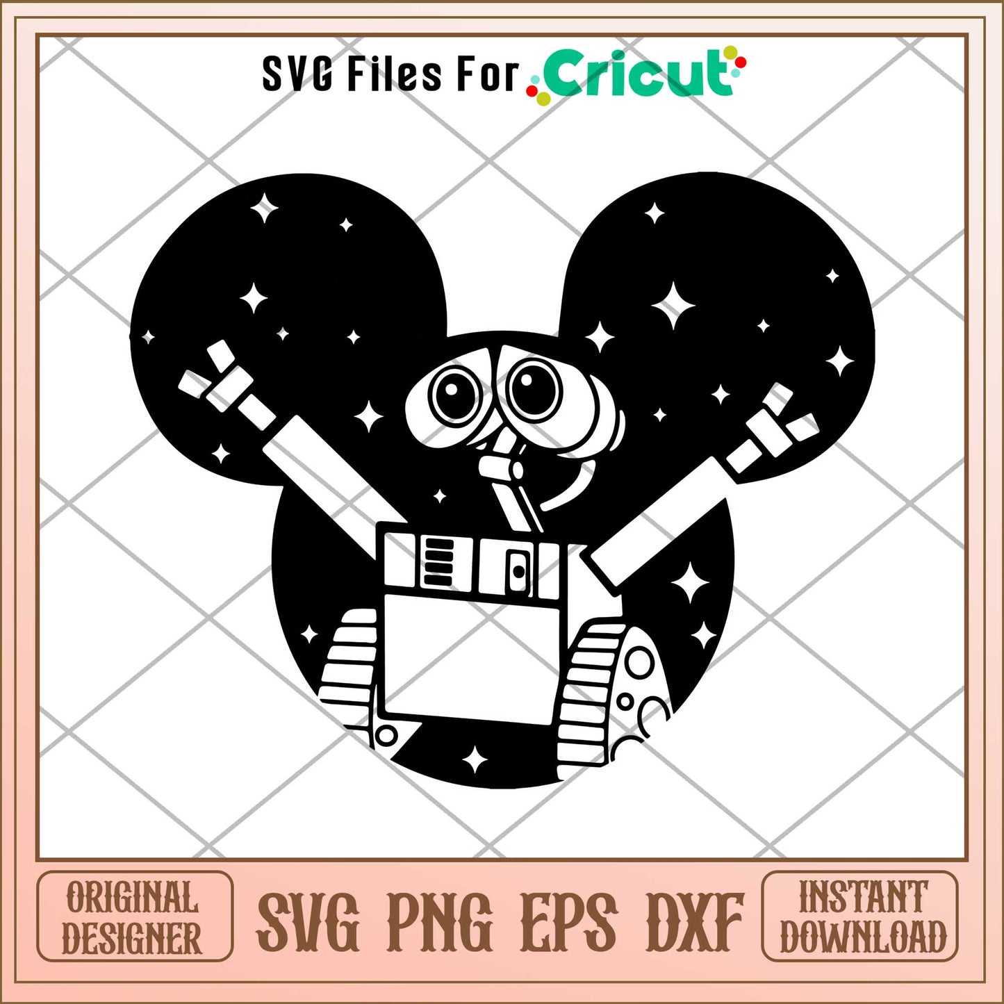 Robots know how to love black svg, walle svg, digital dowload