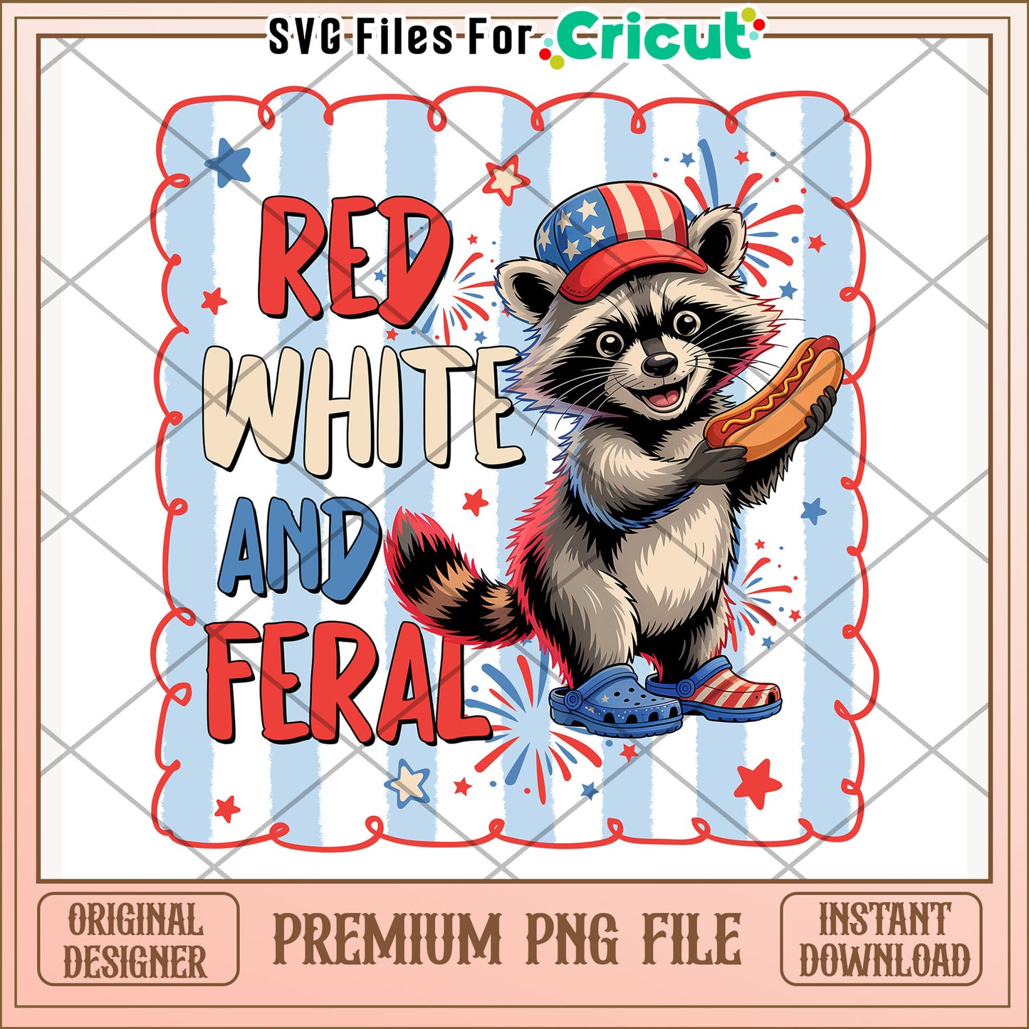Rocket racoon red white and feral png, america i love​ png, red white and blue png