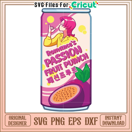 Romance's pasion fruit puinch tumbler svg, kpop band svg, kpop demon hunters svg