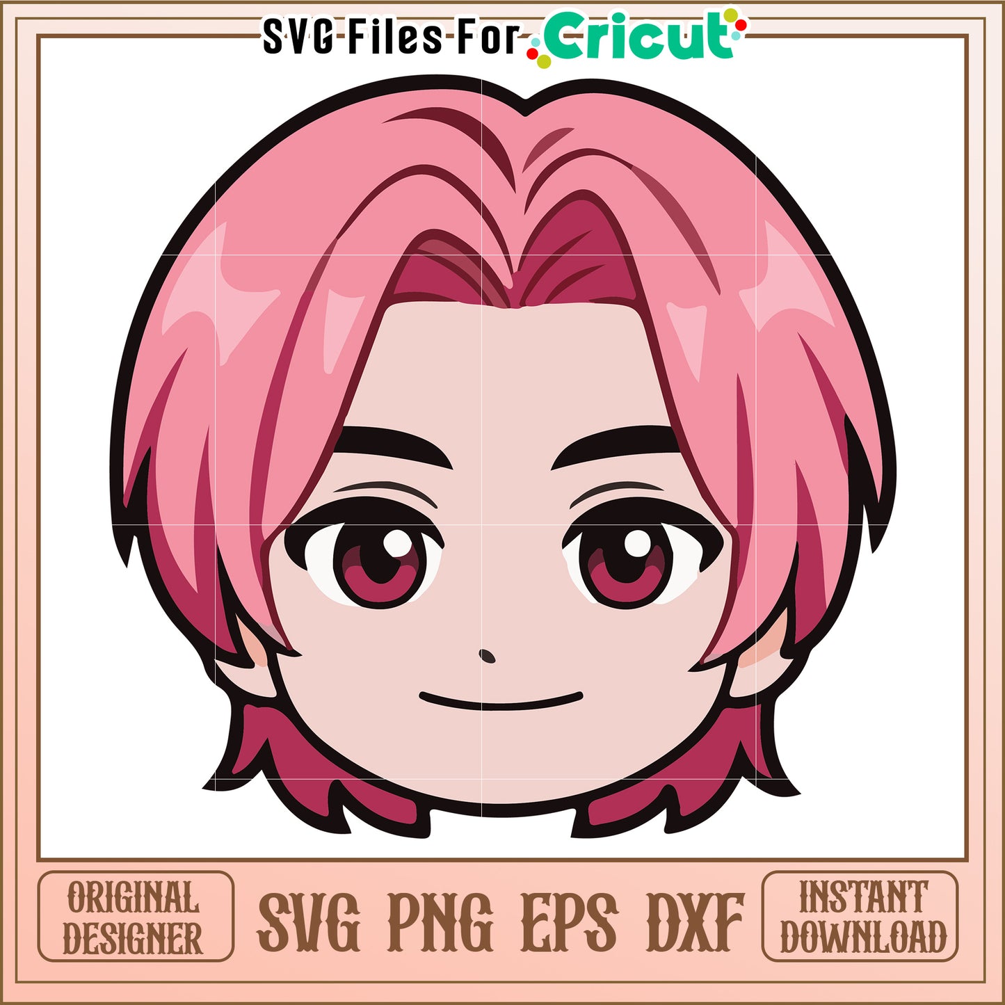 Romance head character svg, kpop cartoons svg, saja huntrix svg