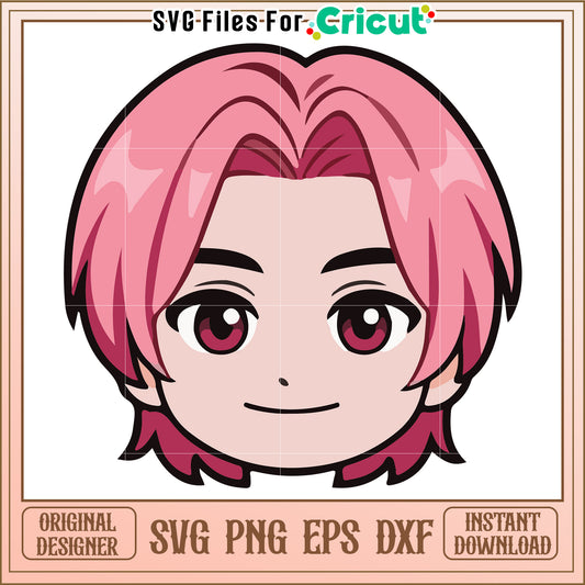 Romance head character svg, kpop cartoons svg, saja huntrix svg