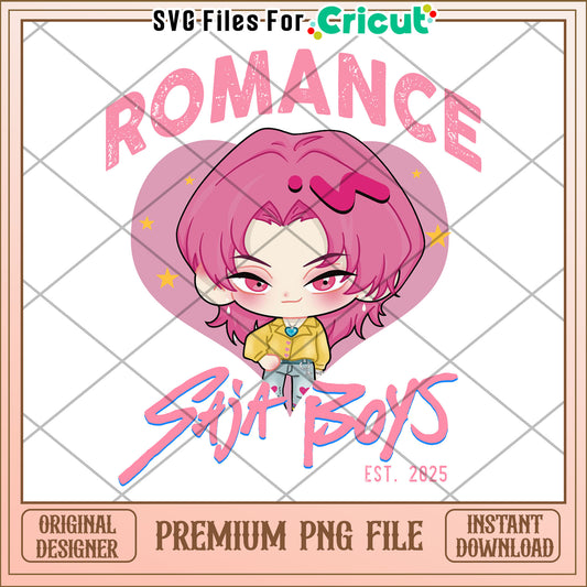 Romance saja boys png, kpop cartoon png, saja boys png