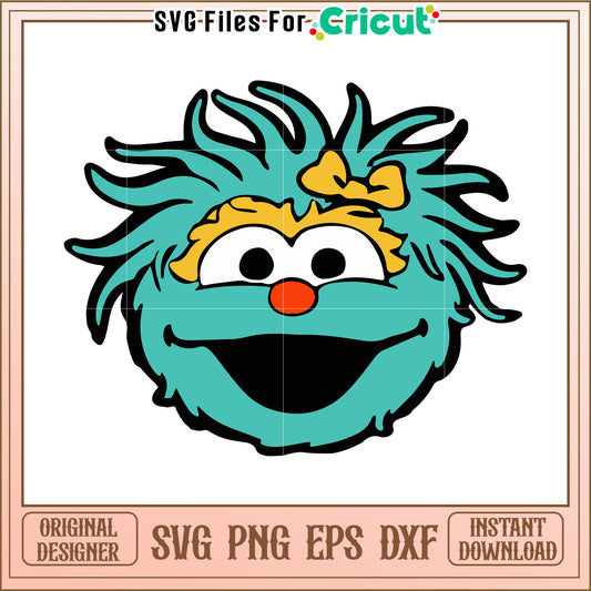 Rosita character svg, sesame street svg, sesame cartoon svg