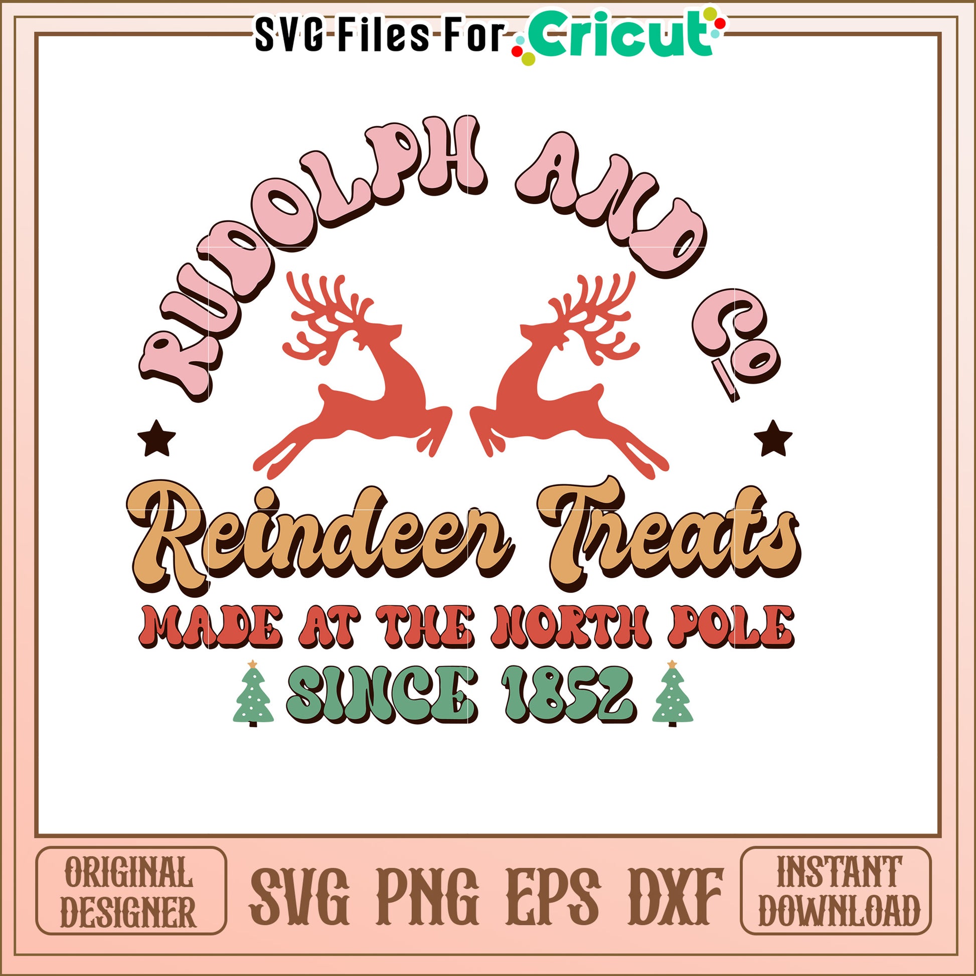 Rudolph & Co Reindeer Treats SVG