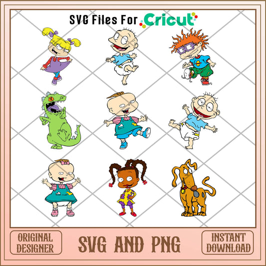 Rugrats cartoon SVG bundle 