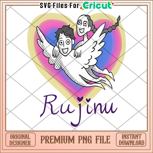 Rujinu bird png, kpop png, korean anime png