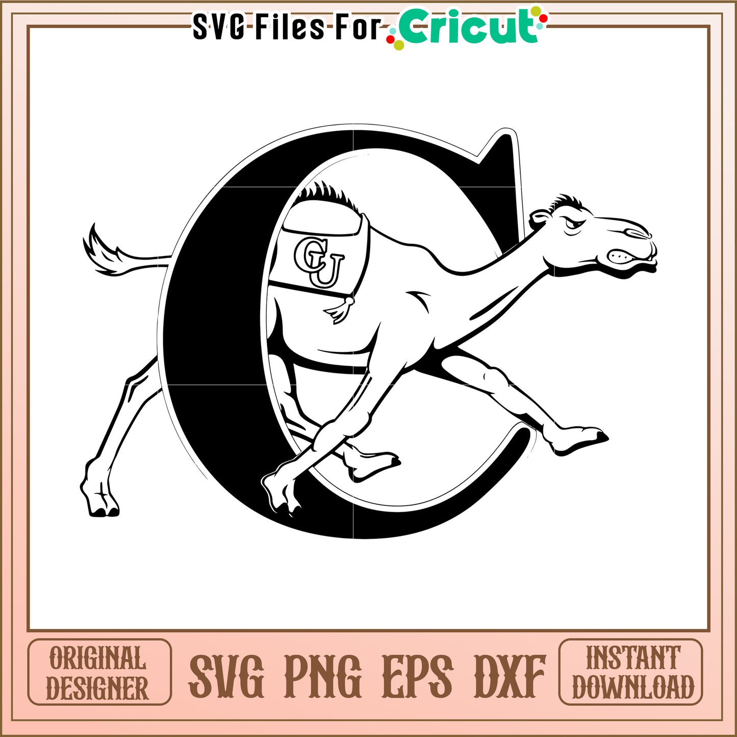 Running Camel SVG Design for Cricut, Perfect for Unique Projects and Crafts