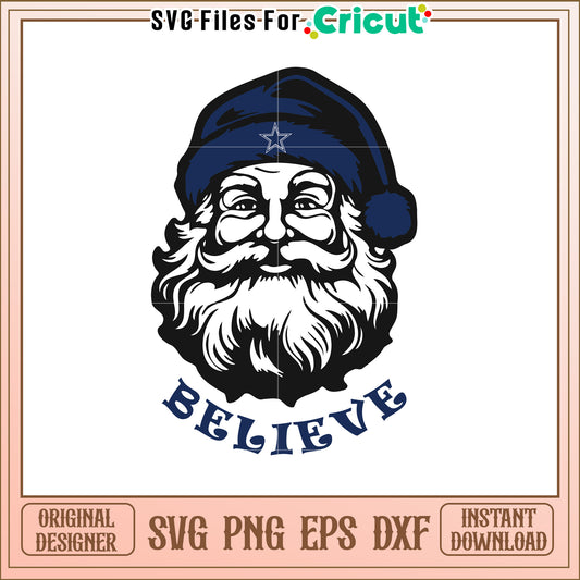 Rustic Santa SVG Design for Holiday Decor Crafts