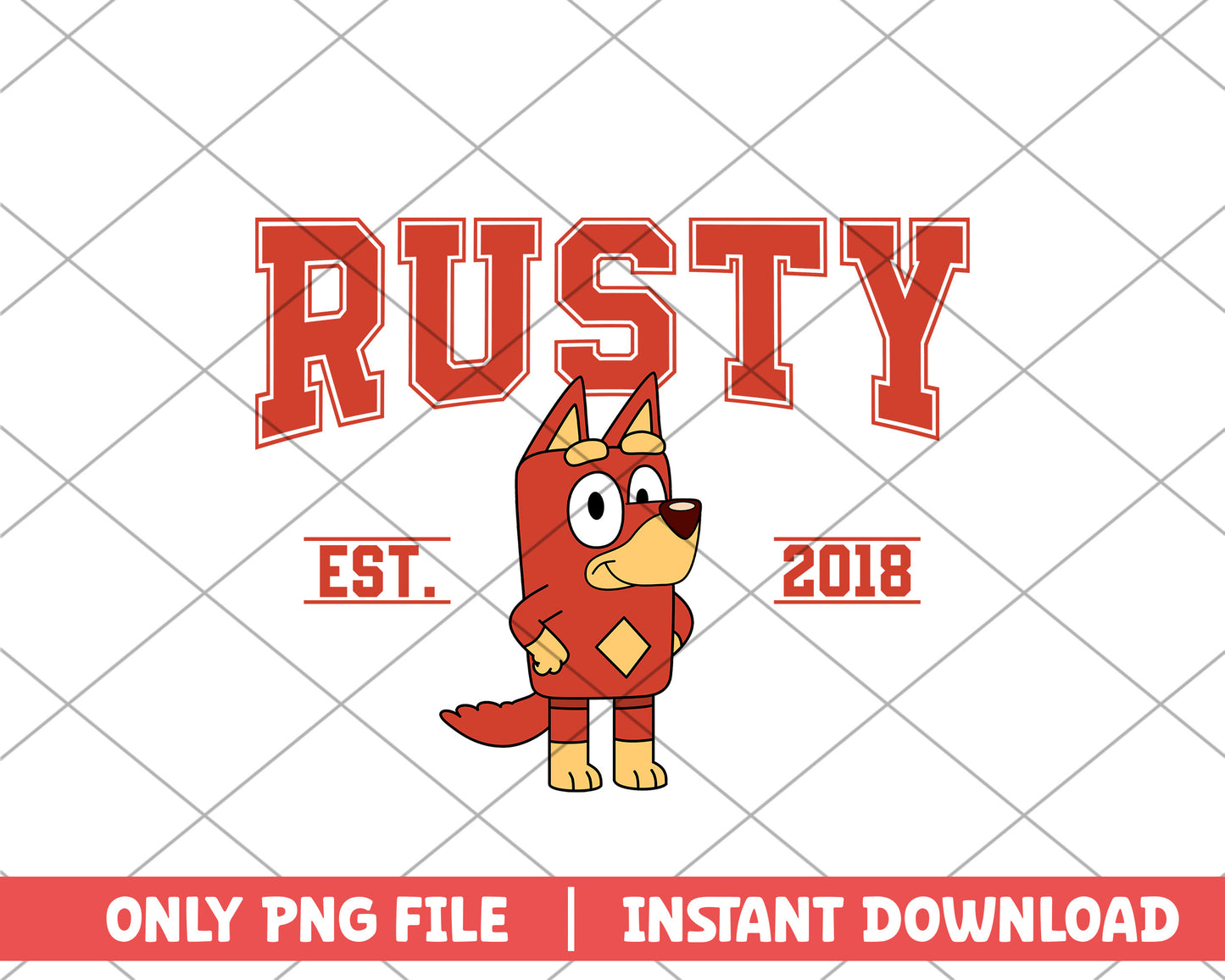 Rusty character est 20218 cartoon png