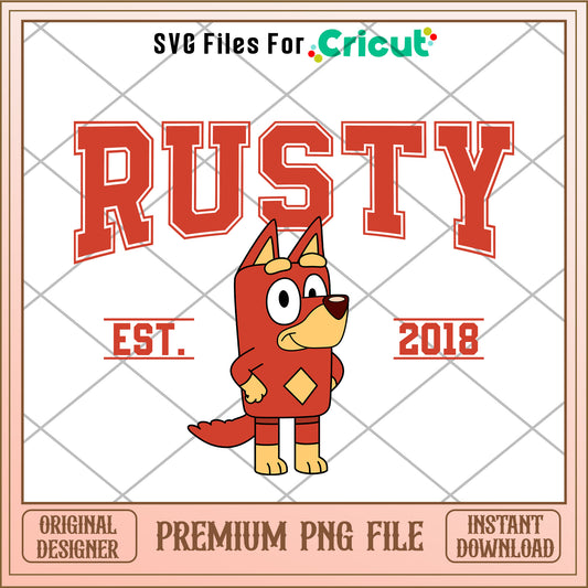 Rusty character est 2028 cartoon png