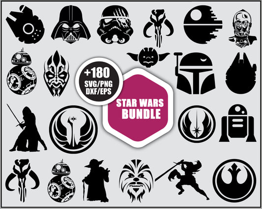 Star wars black design SVG Bundle