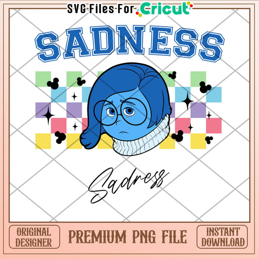 Sadness PNG Cricut File Instant Download