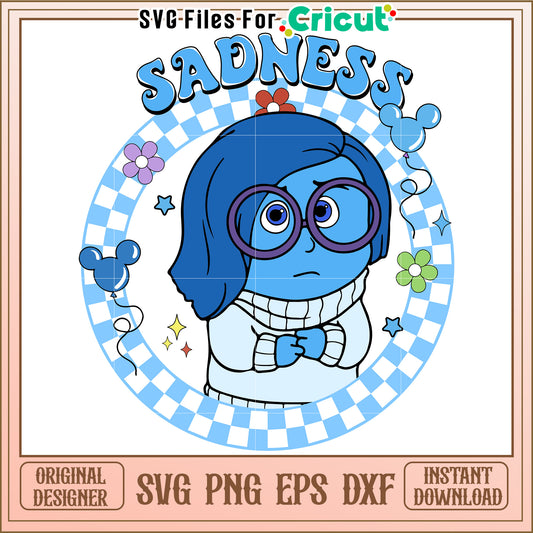 Sadness SVG Design Instant Download