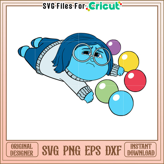 Sadness SVG PNG EPS DXF Cricut Files Instant Download