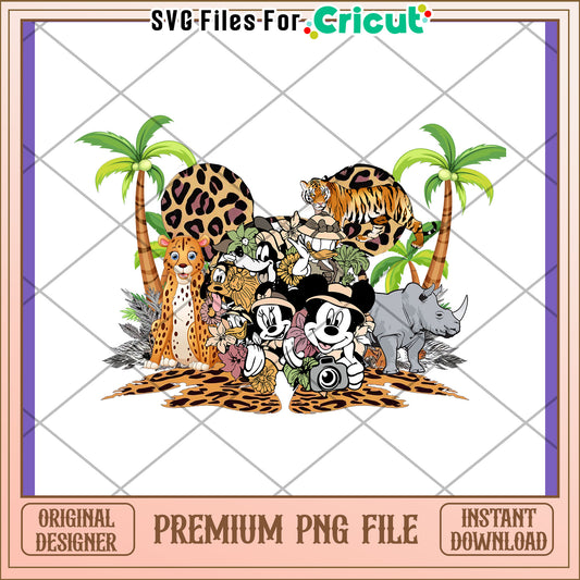 Safari Mickey PNG Premium Instant Download