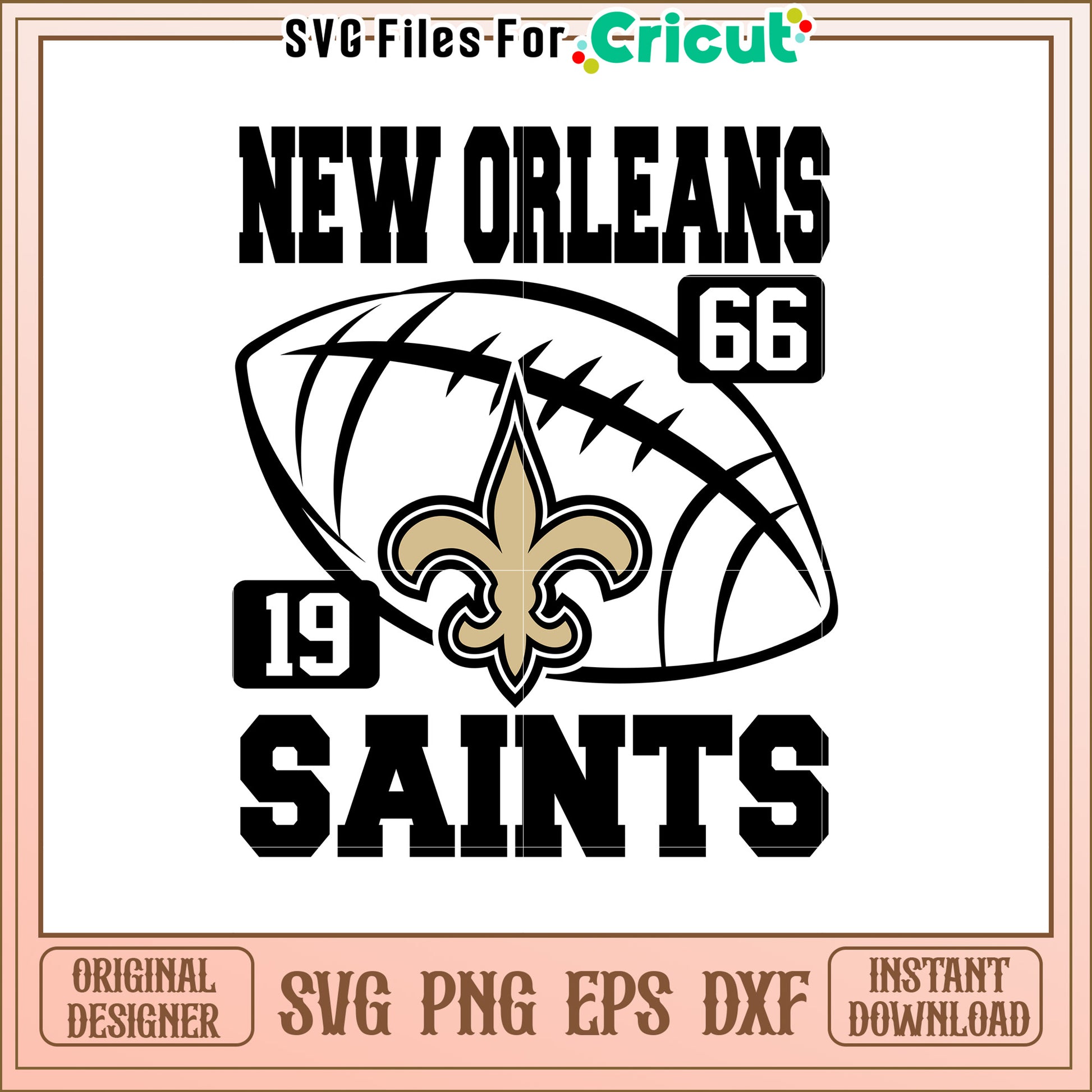 Saints Fleur De Lis SVG Design