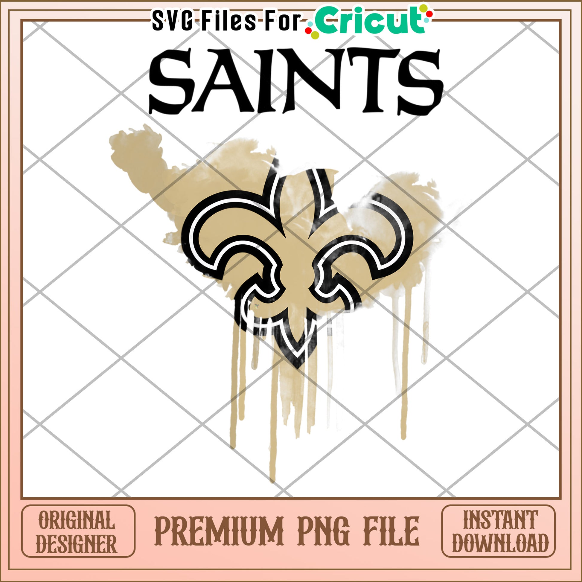 Saints PNG Design for Cricut Projects, Instant Download Available