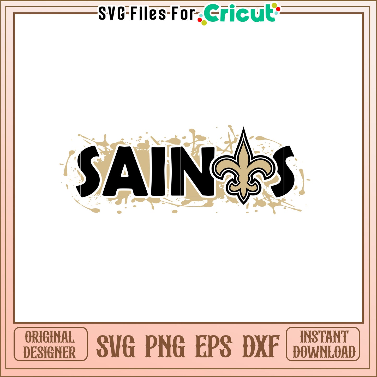 Saints SVG Design Fleur-de-lis Logo