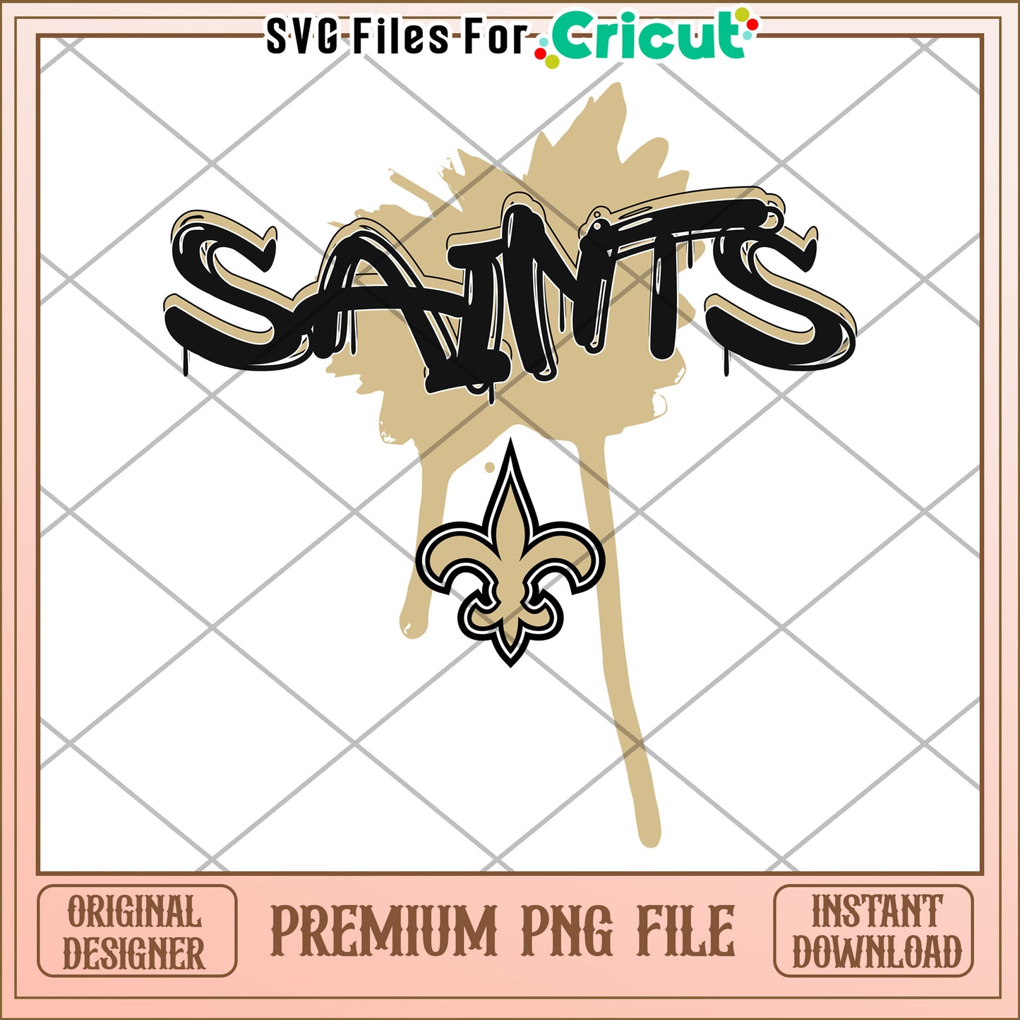 Saints Sports Team Graphic, Perfect for Cricut Projects and Crafts