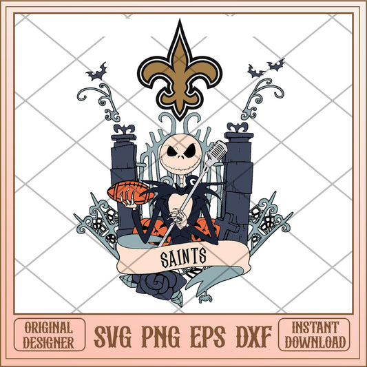 Saints Jack Halloween bundle svg, The Nightmare Before Christmas Svg, digital download