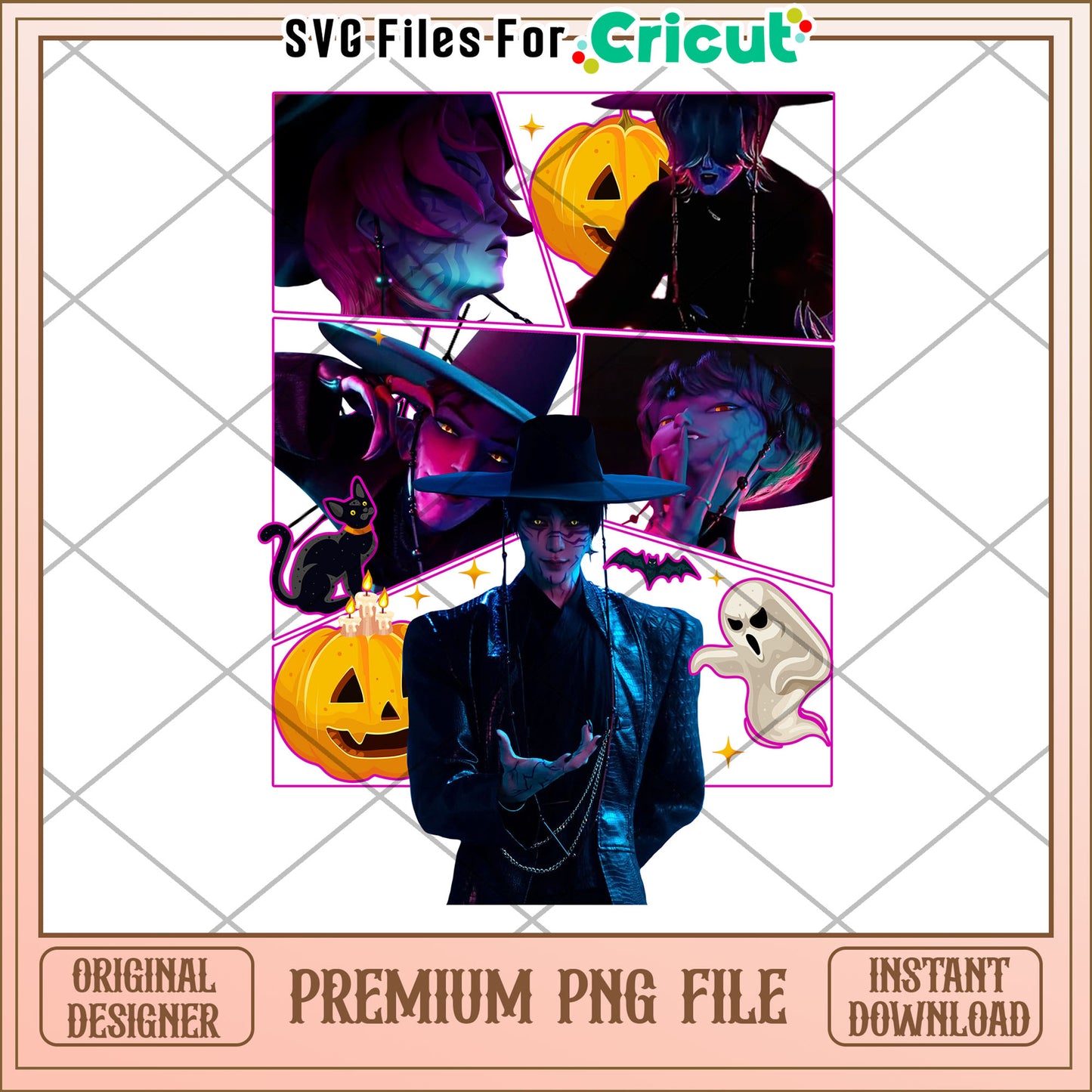 Saja Boys Kpop Demon Hunters Halloween png, demon hunters png, halloween time png