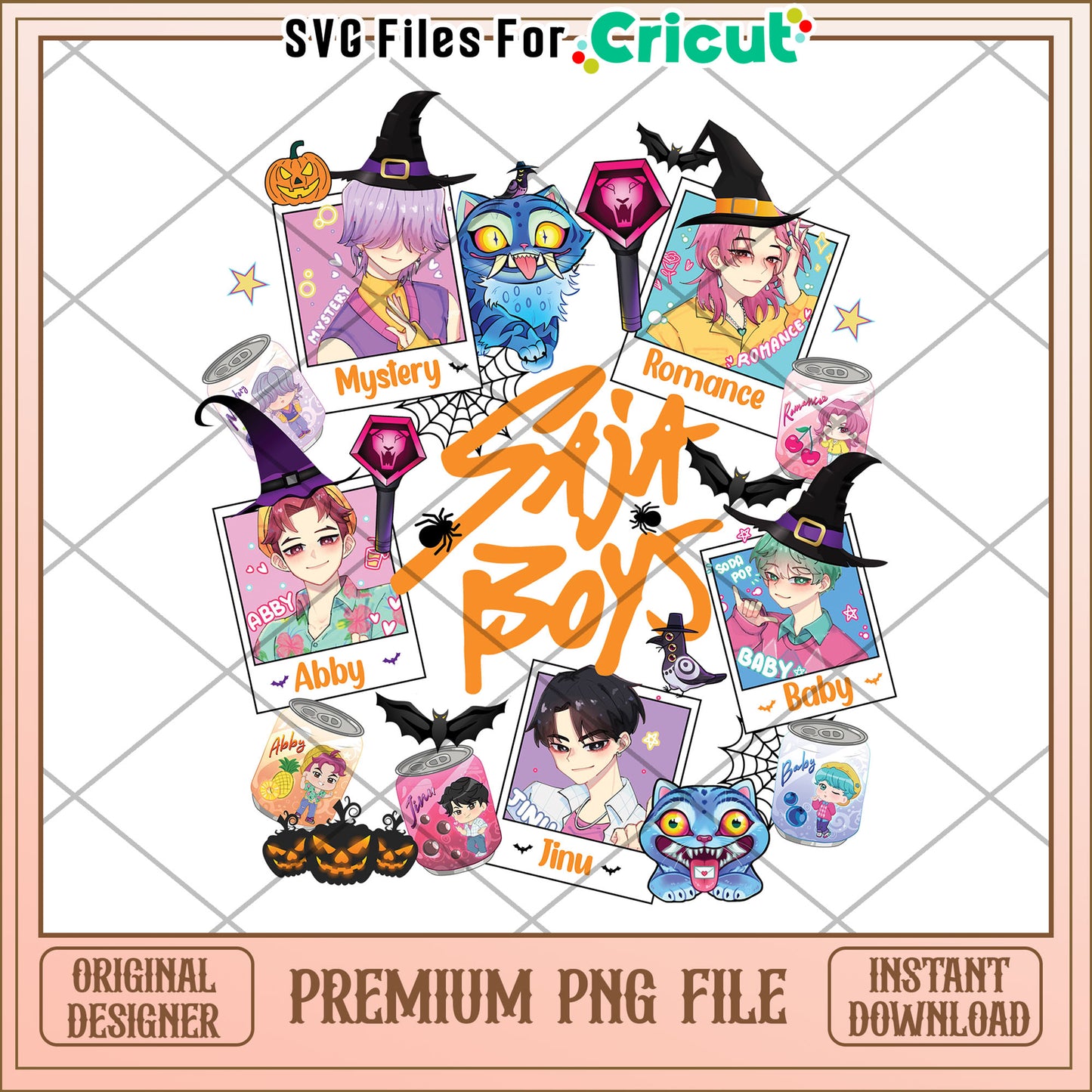 Saja Boys Kpop Demon Hunters png, kpop cartoon png, halloween season png