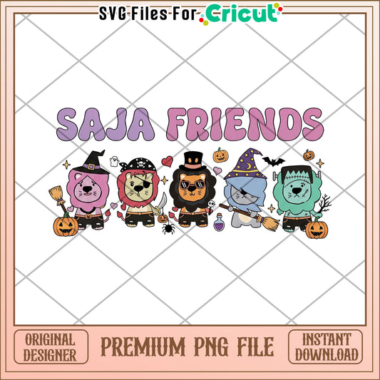 Saja Friends Demon Hunter Halloween png, demon hunters png, halloween time png