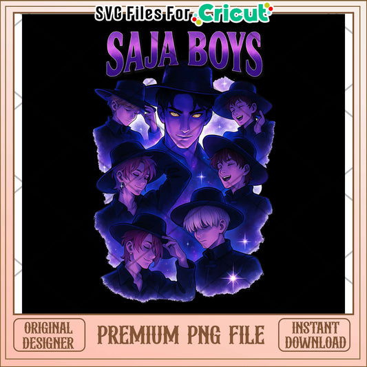 Saja boys girl dinner png, saja boys band png, huntrix band png