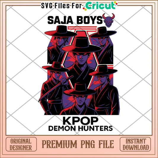 Saja boys kpop demon hunters png, saja boys band png, huntrix band png
