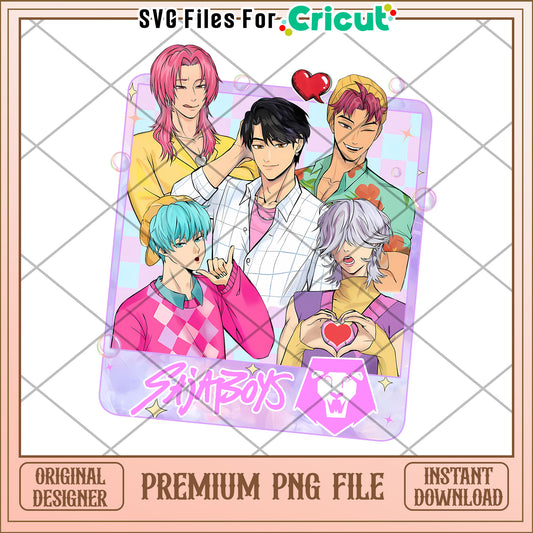 Saja boys lion logo png, kpop band png, korean cartoon png