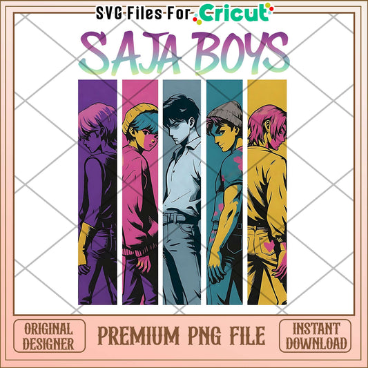 Saja boys members png, saja boys warrior png, kpop hero png