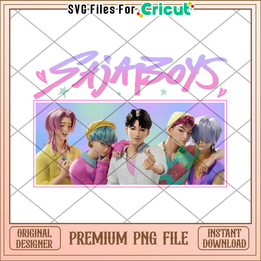 Saja boys movie png, kpop songs png, netflix cartoon png