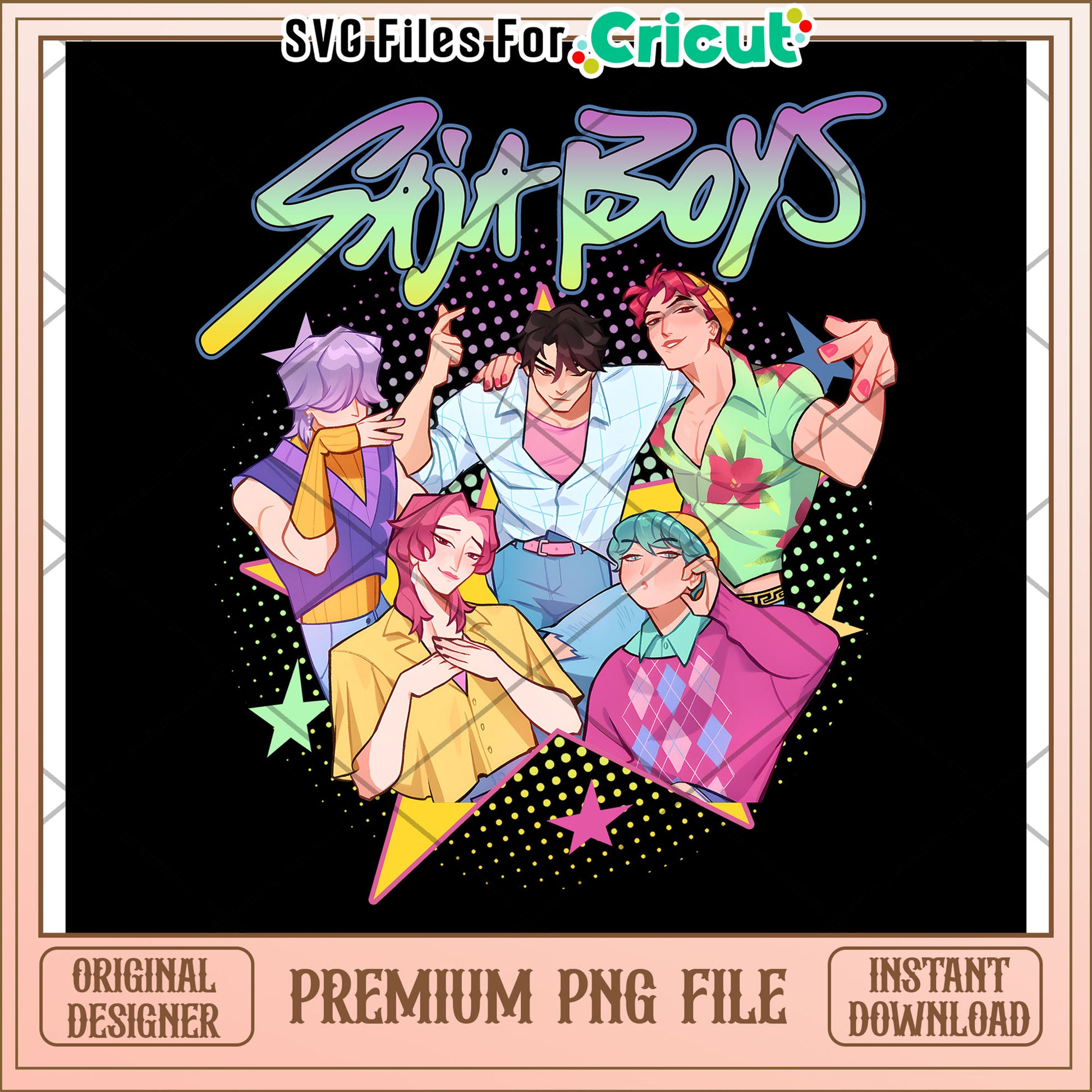 Saja boys png, huntrix members png, huntrix toys png