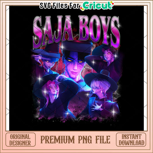 Saja boys png, kpop demon hunter png, demon hunters png
