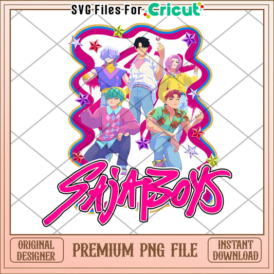 Saja boys png, kpop png, korean anime png