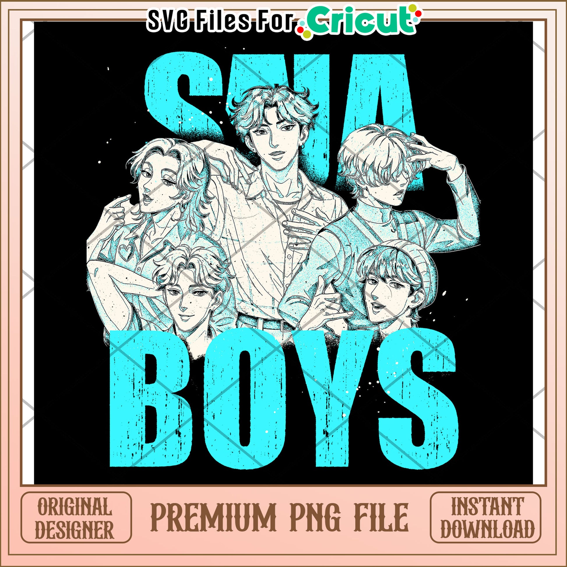 Saja boys png, saja boys and huntrix png, kpop cartoon png