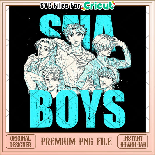 Saja boys png, saja boys and huntrix png, kpop cartoon png
