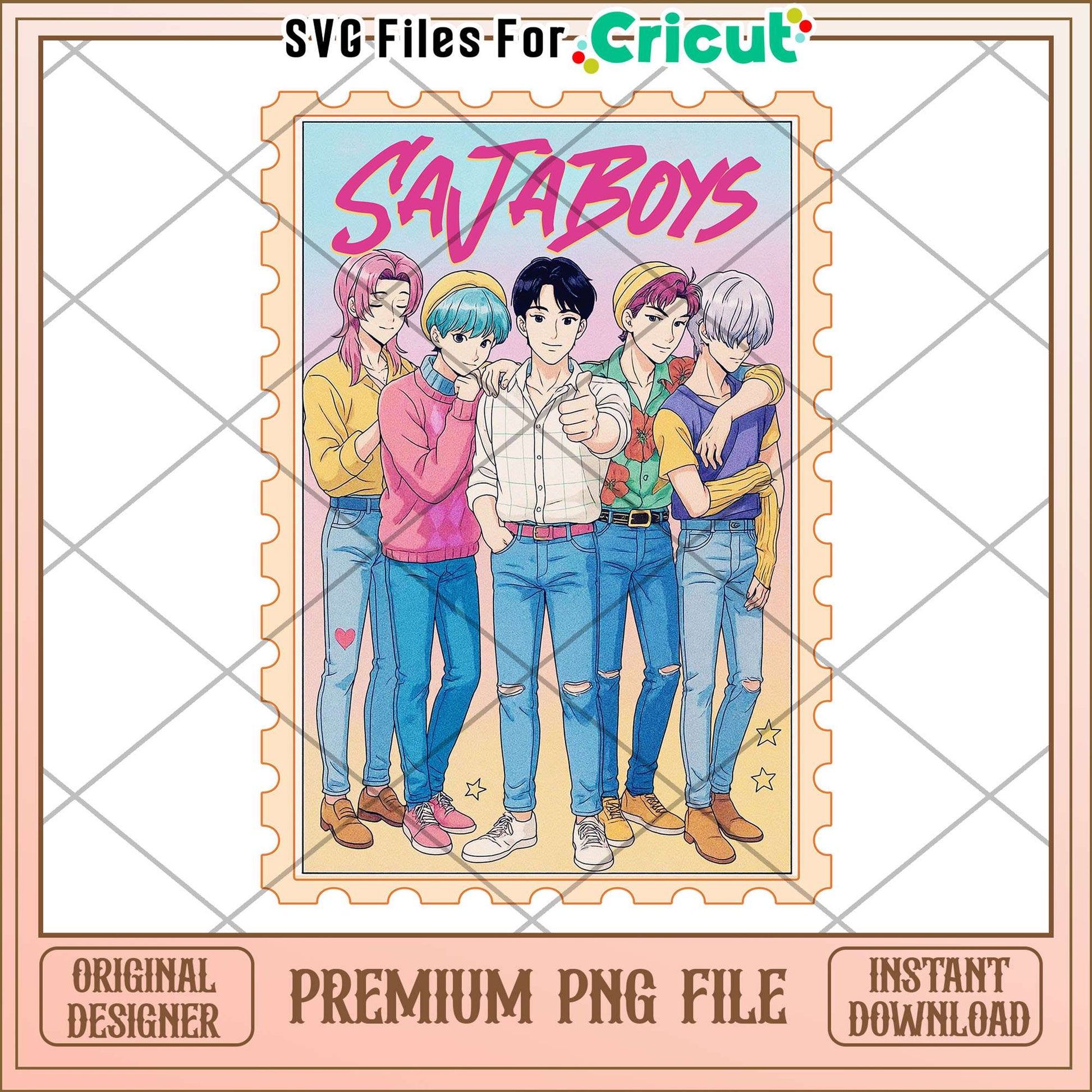 Saja boys png, saja boys band png, huntrix band png