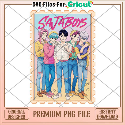 Saja boys png, saja boys band png, huntrix band png